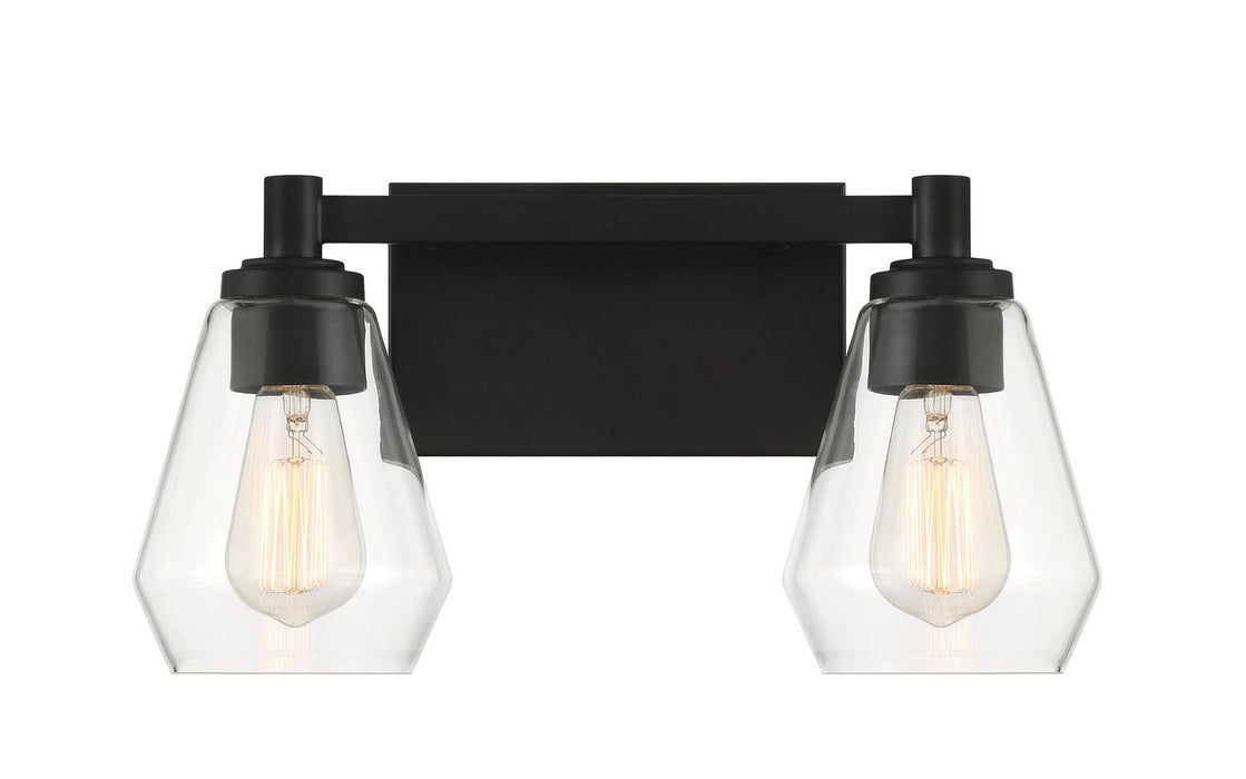 Minka-Lavery 5702-66A Two Light Bath Vanity, Coal