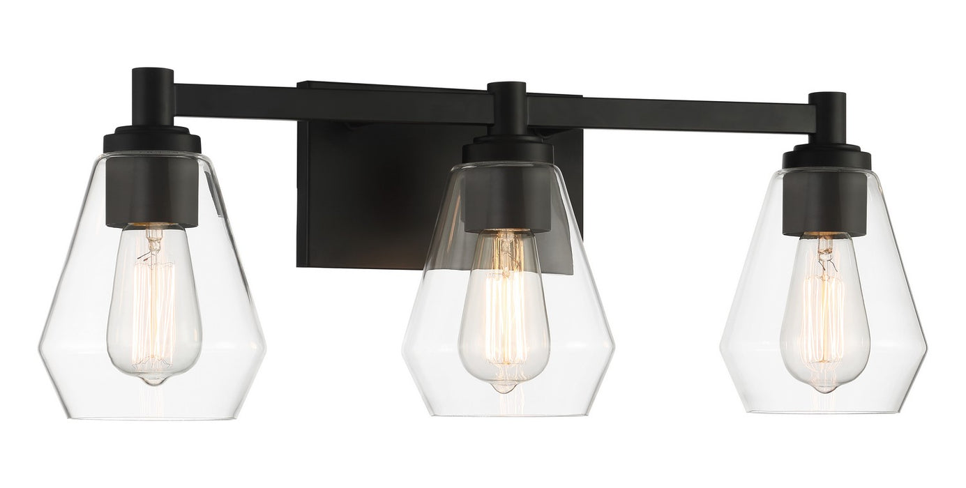 Minka-Lavery 5703-66A Three Light Bath Vanity, Coal