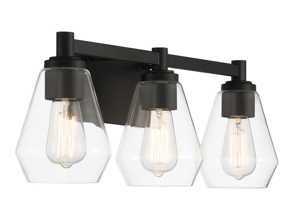 Minka-Lavery 5703-66A Three Light Bath Vanity, Coal