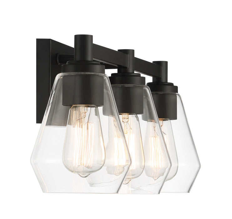 Minka-Lavery 5703-66A Three Light Bath Vanity, Coal