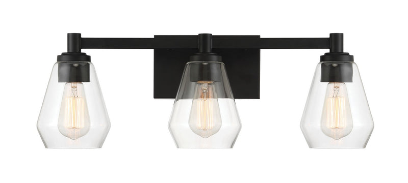 Minka-Lavery 5703-66A Three Light Bath Vanity, Coal