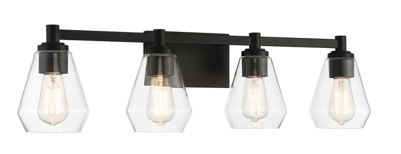 Minka-Lavery 5704-66A Four Light Bath Vanity, Coal