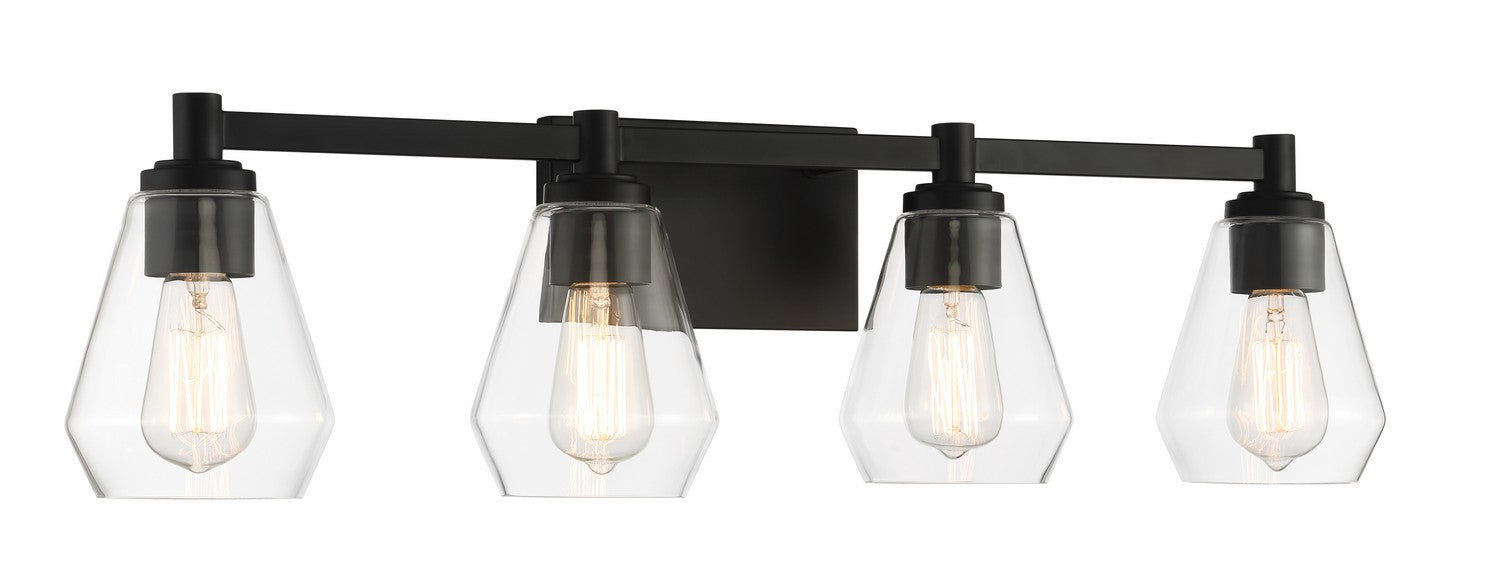 Minka-Lavery 5704-66A Four Light Bath Vanity, Coal