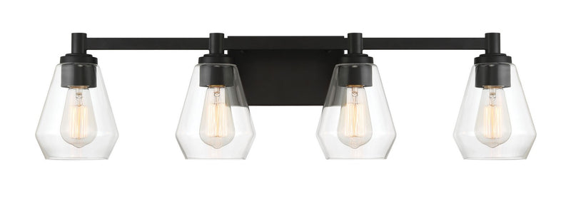 Minka-Lavery 5704-66A Four Light Bath Vanity, Coal