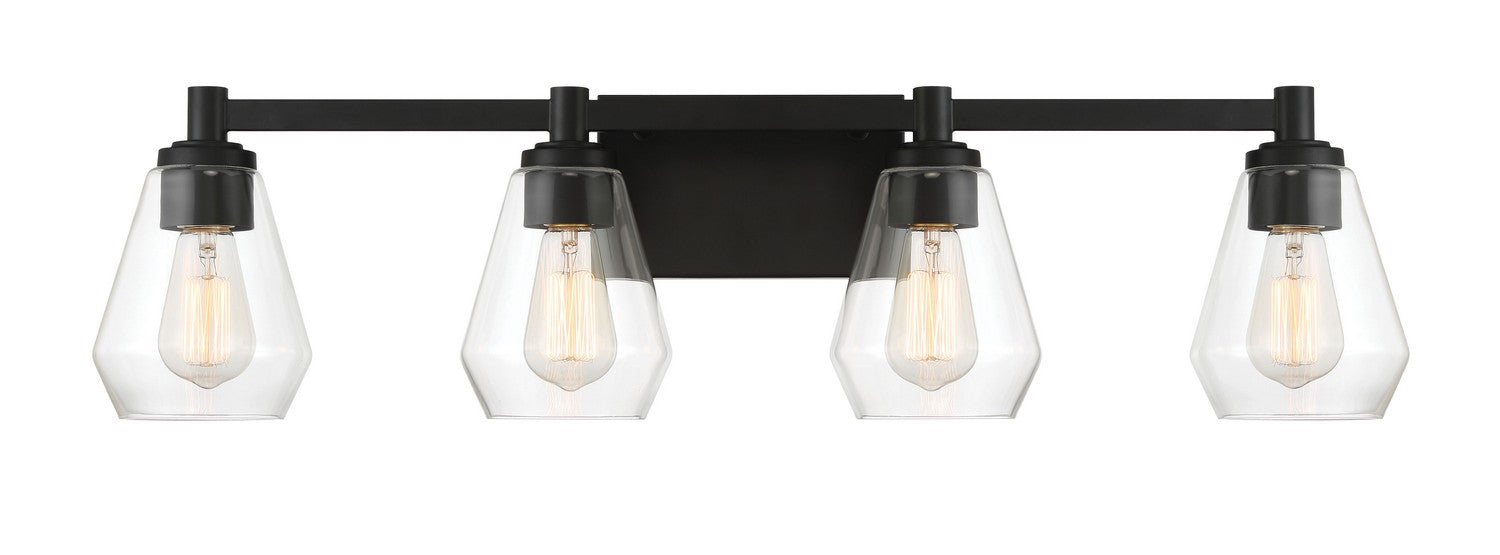 Minka-Lavery 5704-66A Four Light Bath Vanity, Coal