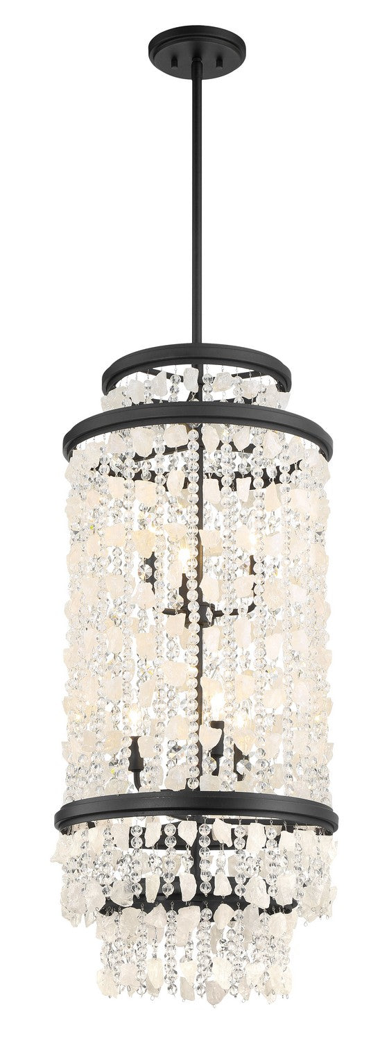 Minka-Lavery 6704-66 Six Light Foyer Pendant, Sand Coal
