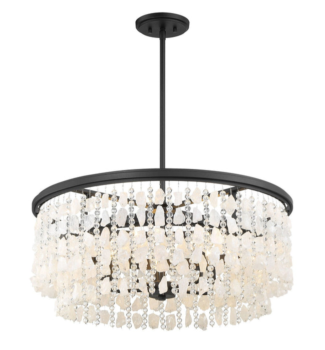 Minka-Lavery 6705-66 Five Light Chandelier, Sand Coal (Display - Final Sale)