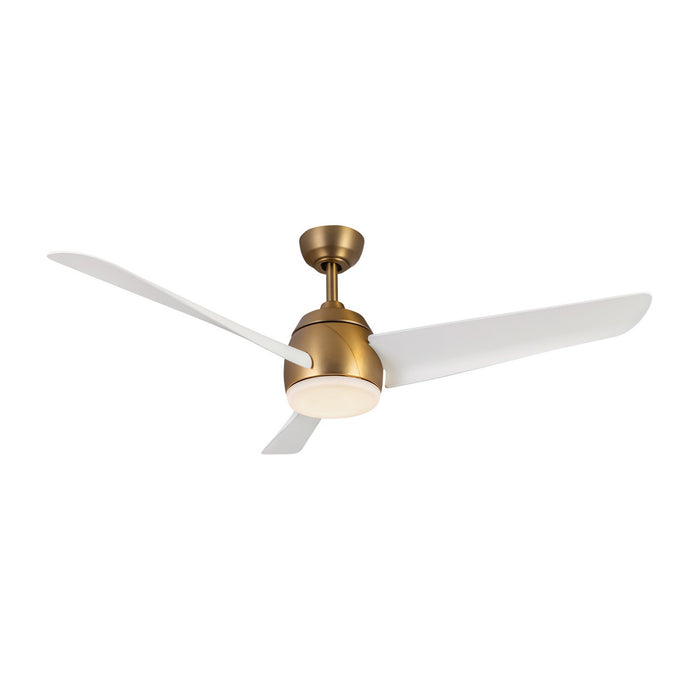 Kuzco Lighting CF91954-BG/WH 54" Ceiling Fan, Brushed Gold/Matte White