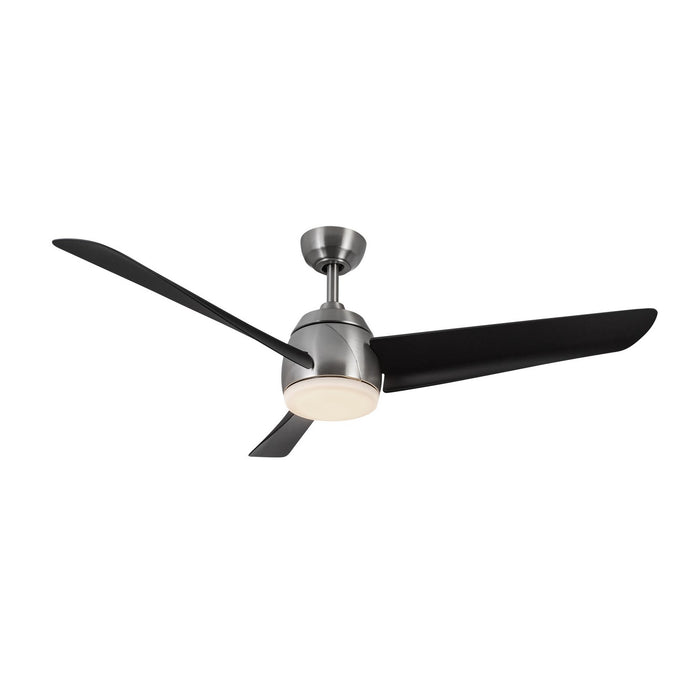 Kuzco Lighting CF91954-BN/MB 54" Ceiling Fan, Brushed Nickel/Matte Black