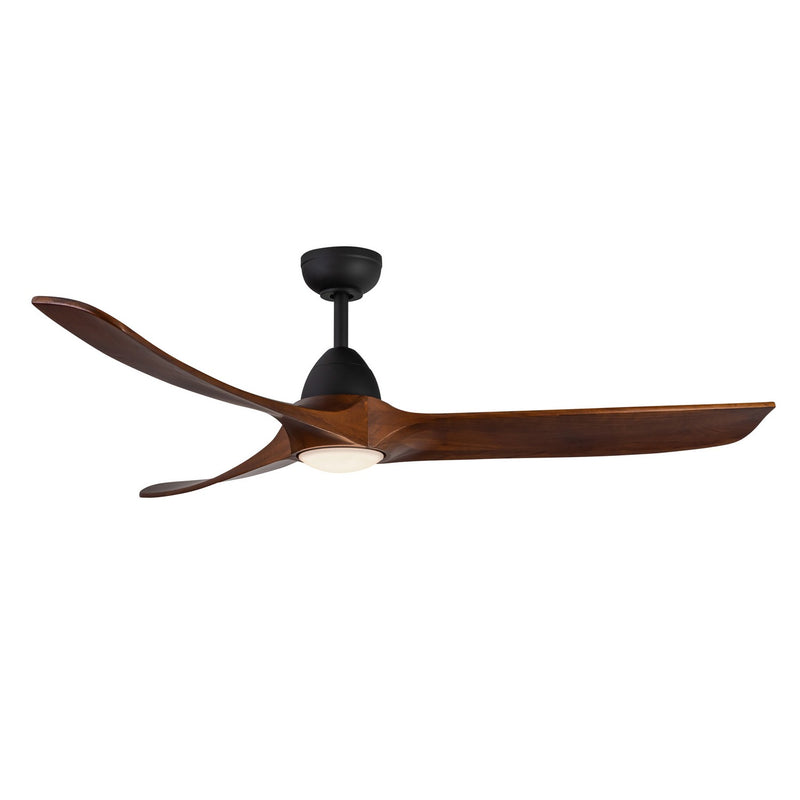 Kuzco Lighting CF97860-MB/DW 60"Ceiling Fan, Matte Black/Dark Walnut