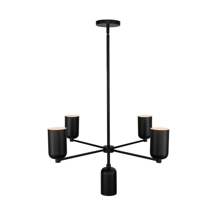Kuzco Lighting CH57731-BK Five Light Chandelier, Black
