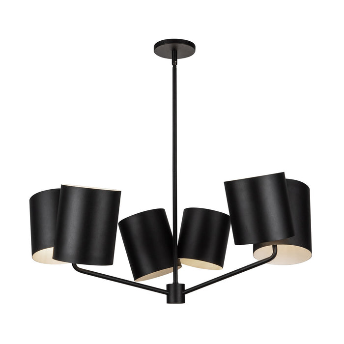 Kuzco Lighting CH58830-BK Six Light Chandelier, Black