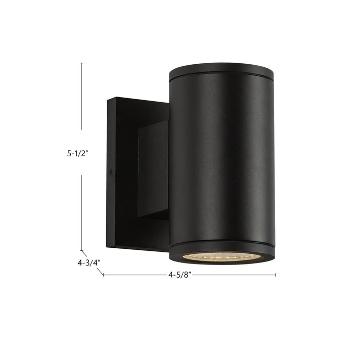Kuzco Lighting EW44206-BK-UNV LED Exterior Wall Mount, Textured Black