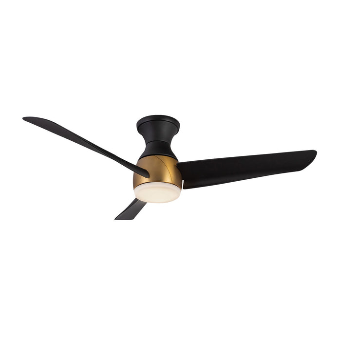 Kuzco Lighting HF91954-BG/MB 54"Hugger Fan, Brushed Gold/Matte Black