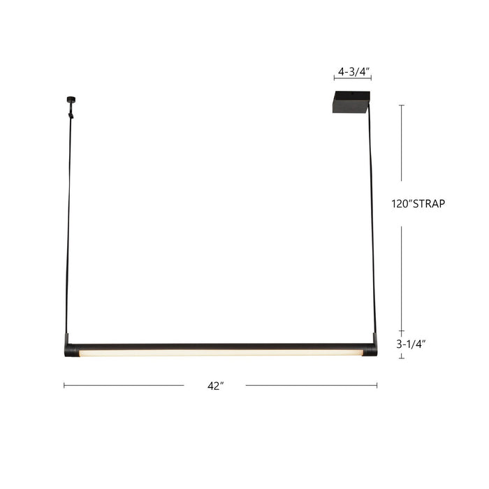 Kuzco Lighting LP46841-UB LED Linear Pendant, Urban Bronze