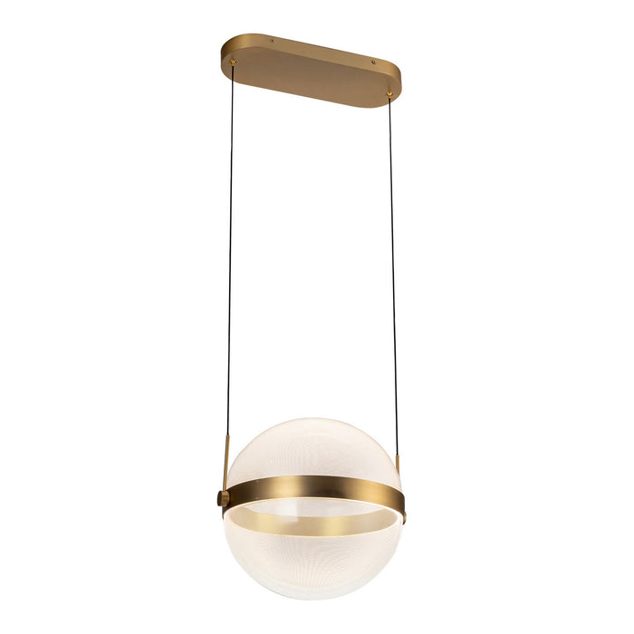 Kuzco Lighting PD75912-BG/LG-3CCT LED Pendant, Brushed Gold/Light Guide