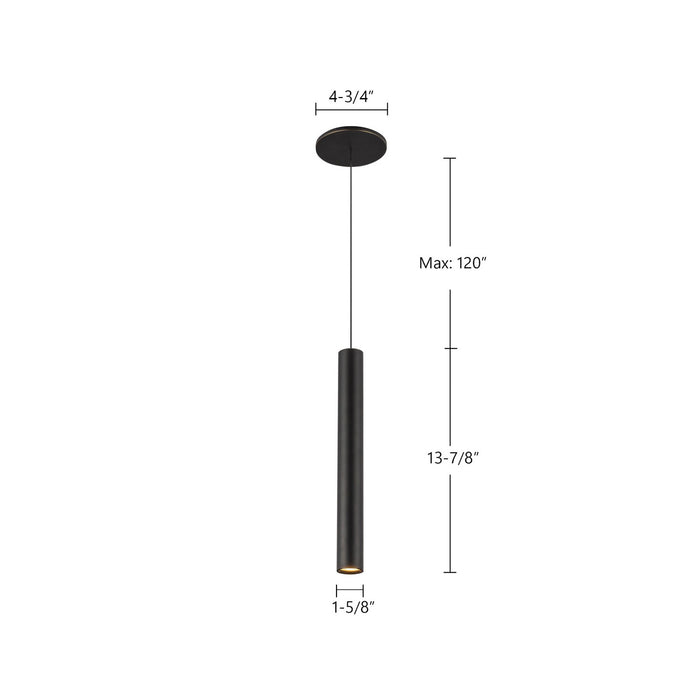 Kuzco Lighting PD90414-UB LED Pendant, Urban Bronze