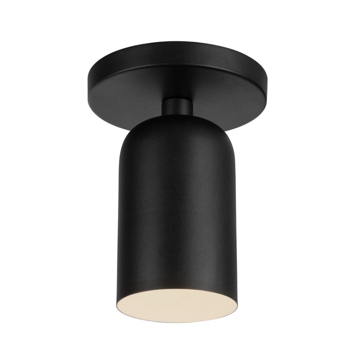 Kuzco Lighting SF57704-BK One Light Semi-Flush Mount, Black