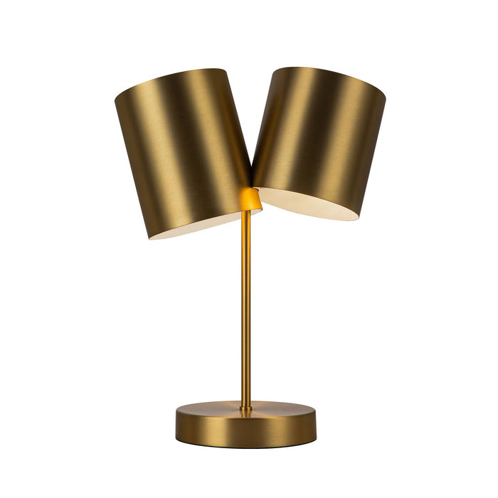 Kuzco Lighting TL58814-BG Two Light Table Lamp, Brushed Gold