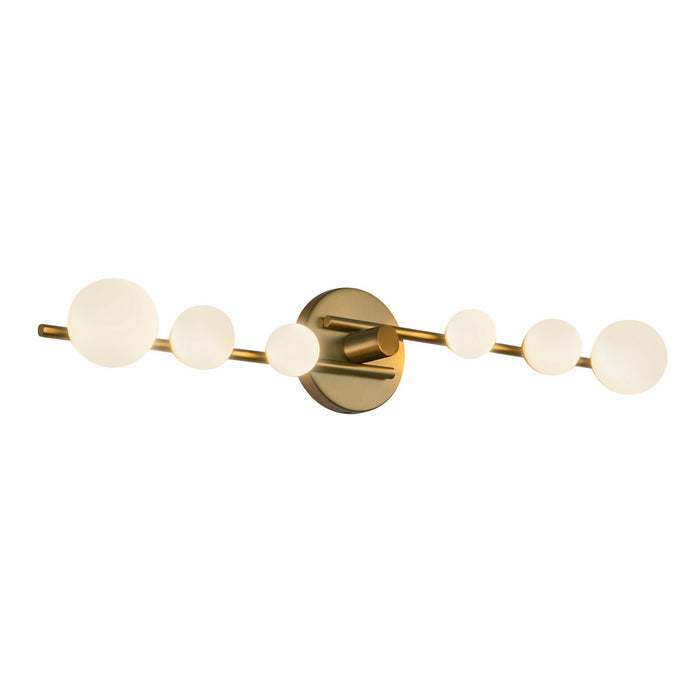 Kuzco Lighting VL55529-BG/OP LED Vanity, Brushed Gold/Opal Glass