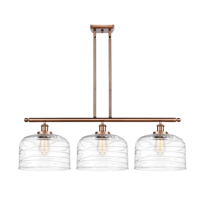 Innovations 916-3I-AC-G713-L Three Light Island Pendant, Antique Copper