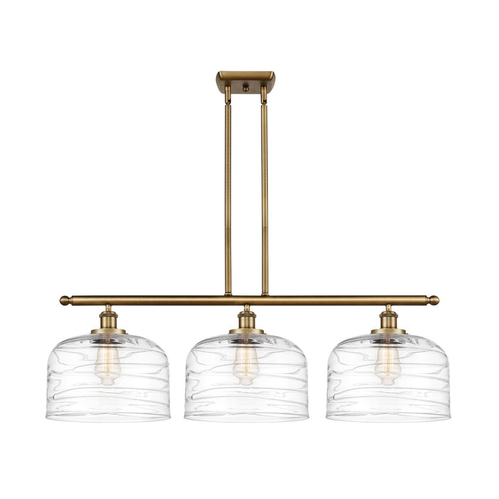 Innovations 916-3I-BB-G713-L Three Light Island Pendant, Brushed Brass
