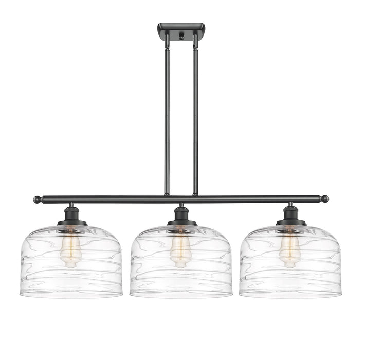 Innovations 916-3I-BK-G713-L Three Light Island Pendant, Matte Black