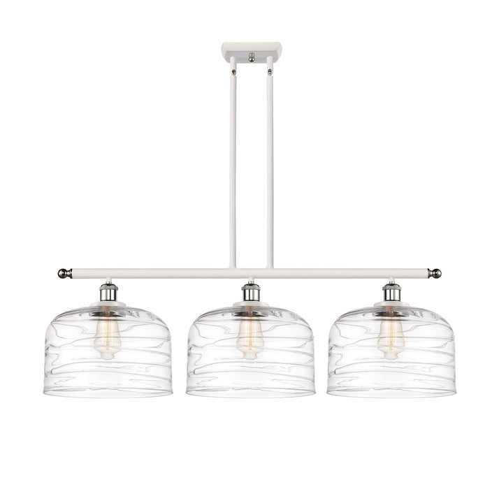 Innovations 916-3I-WPC-G713-L Three Light Island Pendant, White Polished Chrome