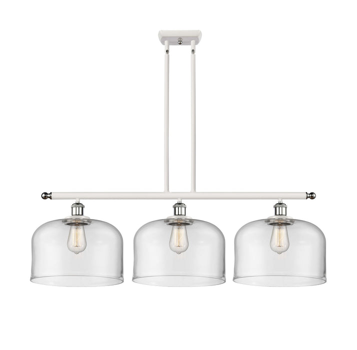 Innovations 916-3I-WPC-G72-L Three Light Island Pendant, White Polished Chrome
