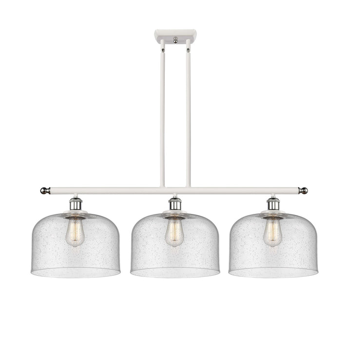 Innovations 916-3I-WPC-G74-L Three Light Island Pendant, White Polished Chrome