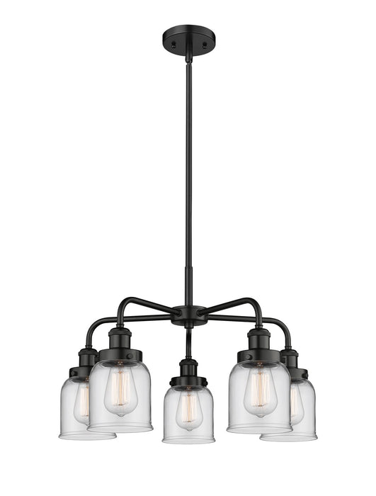 Innovations 916-5CR-BK-G52 Five Light Chandelier, Matte Black