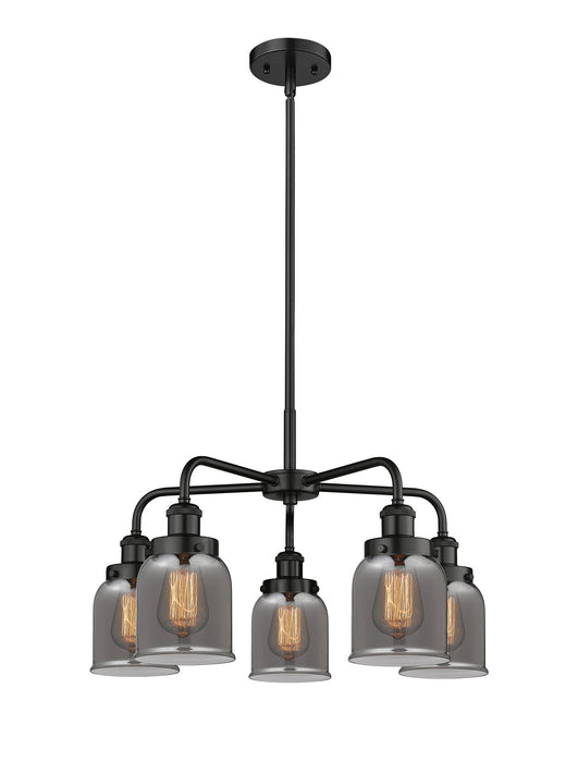 Innovations 916-5CR-BK-G53 Five Light Chandelier, Matte Black