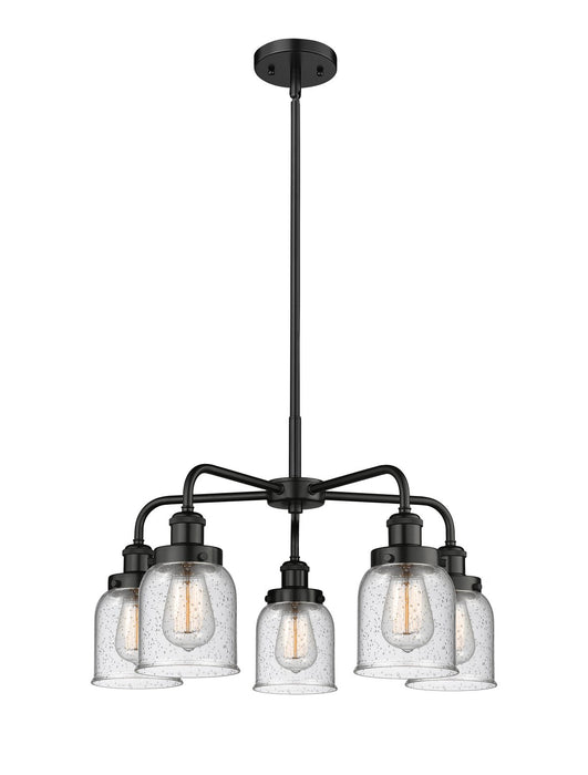 Innovations 916-5CR-BK-G54 Five Light Chandelier, Matte Black