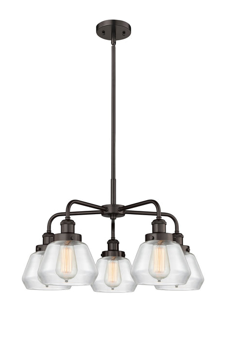 Innovations 916-5CR-OB-G172 Five Light Chandelier, Oil Rubbed Bronze