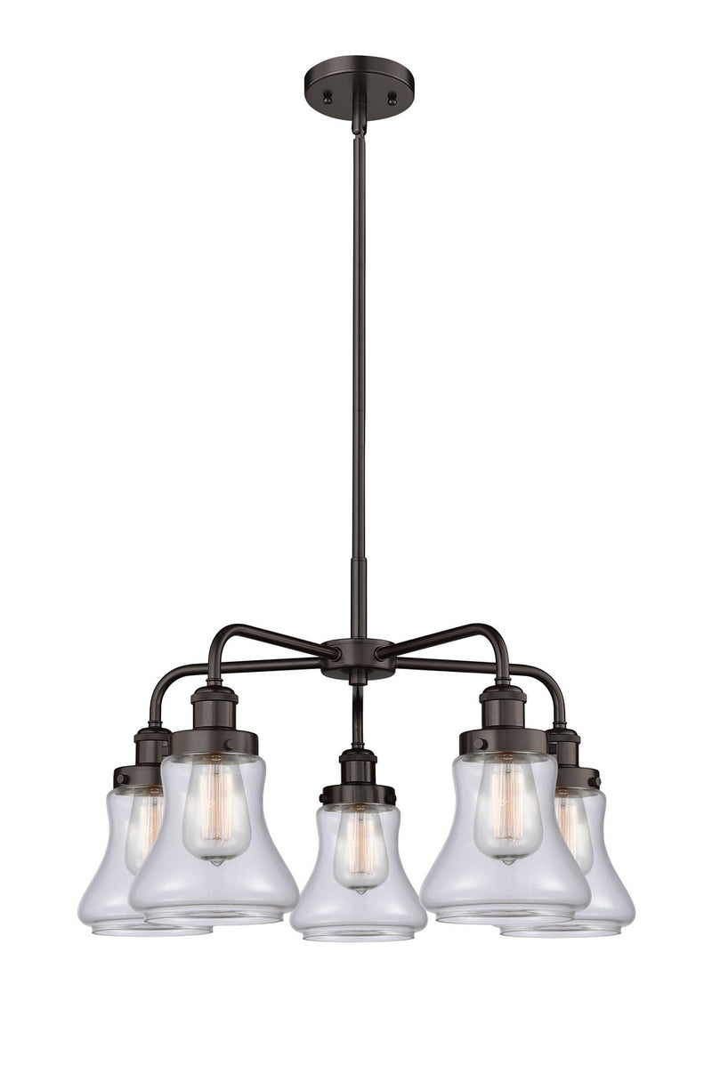 Innovations 916-5CR-OB-G192 Five Light Chandelier, Oil Rubbed Bronze
