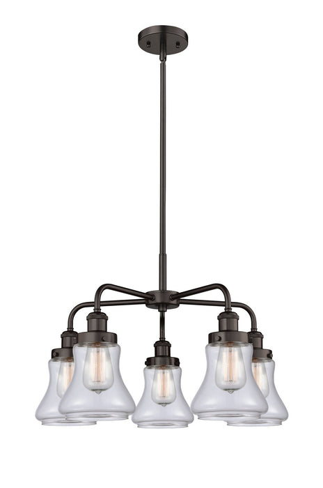Innovations 916-5CR-OB-G192 Five Light Chandelier, Oil Rubbed Bronze