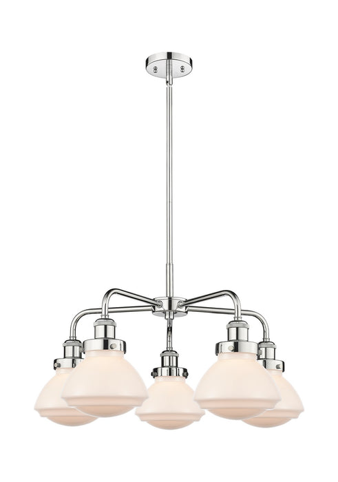 Innovations 916-5CR-PC-G321 Five Light Chandelier, Polished Chrome