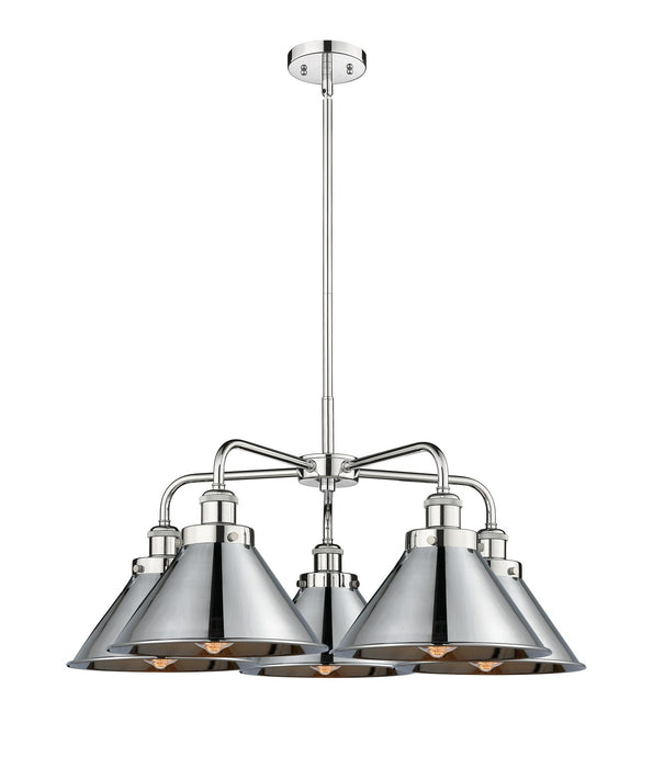 Innovations 916-5CR-PC-M10-PC Five Light Chandelier, Polished Chrome