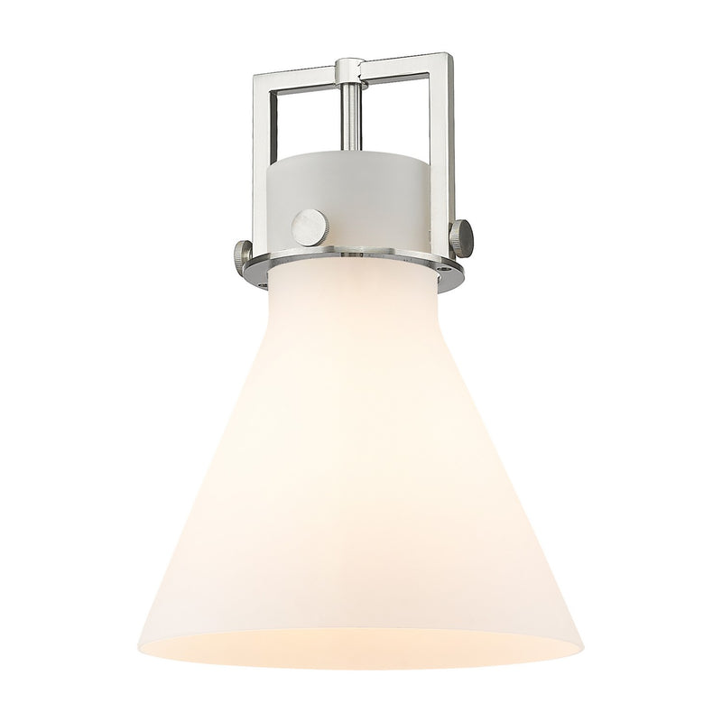 Innovations G411-10WH Shade, Cased Matte White Newton Cone