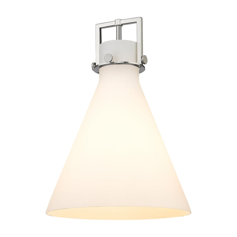 Innovations G411-14WH Shade, Cased Matte White Newton Cone