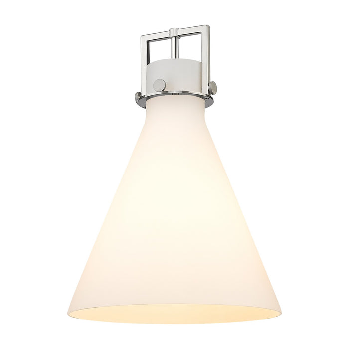 Innovations G411-14WH Shade, Cased Matte White Newton Cone