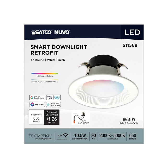 Satco S11568 LED Downlight, White