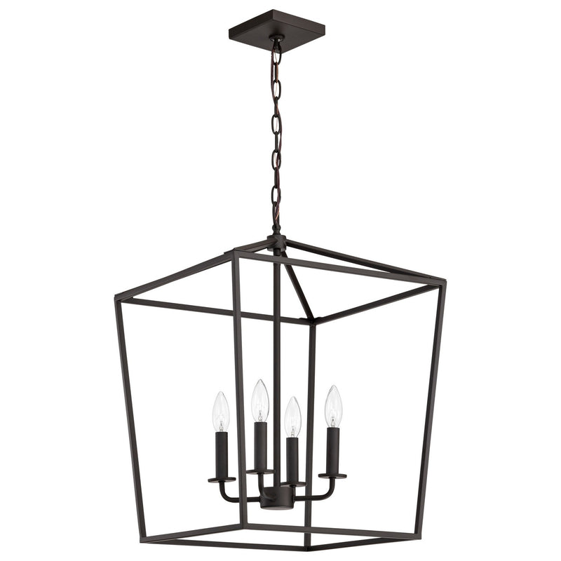 Nuvo Lighting 60-7952 Four Light Pendant, Dark Bronze
