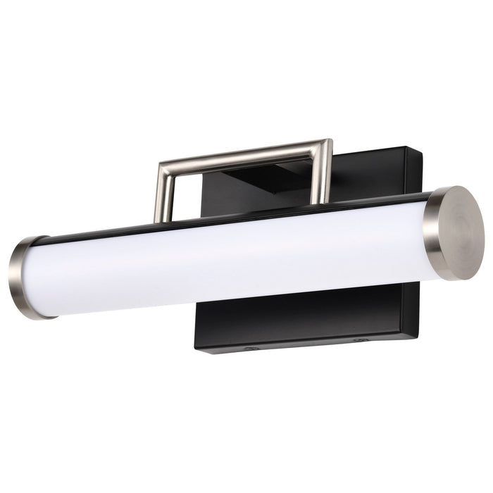 Nuvo Lighting 62-656 LED Vanity, Black / Brushed Nickel