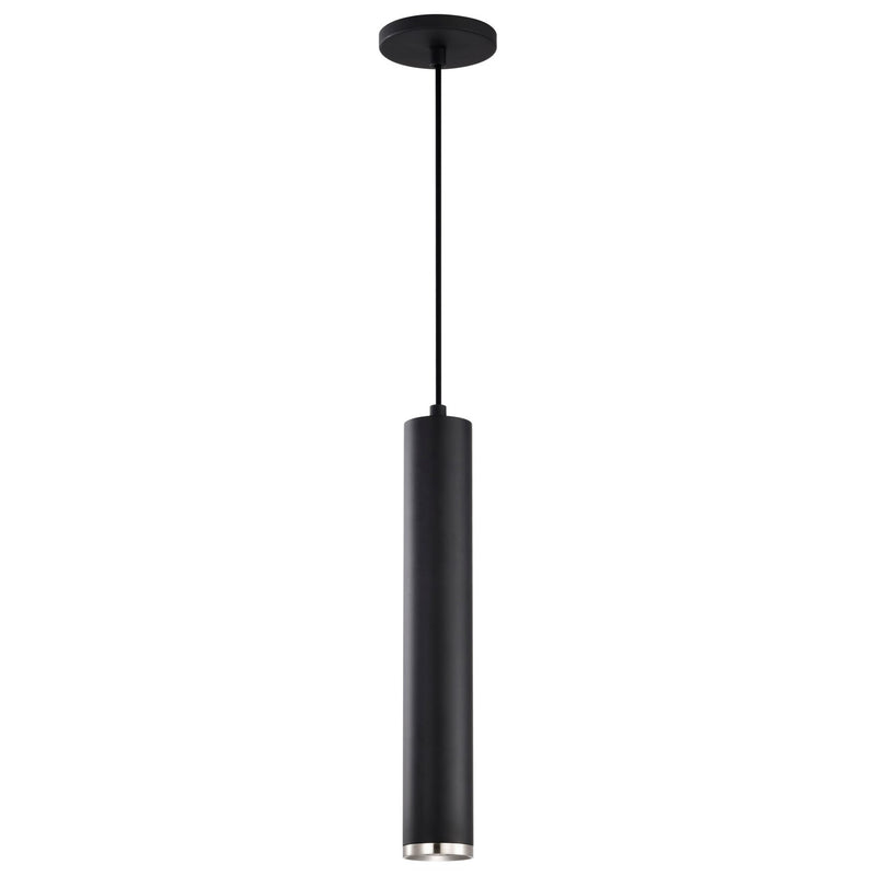 Nuvo Lighting 62-819 LED Pendant, Matte Black / Brushed Nickel