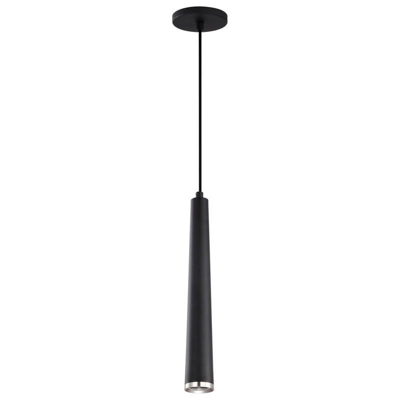 Nuvo Lighting 62-829 LED Pendant, Matte Black / Brushed Nickel