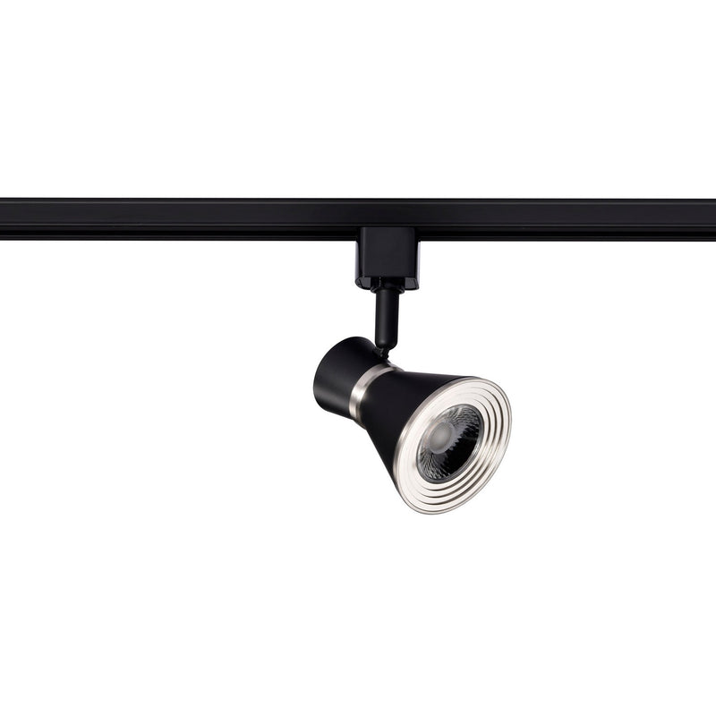 Nuvo Lighting TH634 LED Track Head, Matte Black / Brushed Nickel