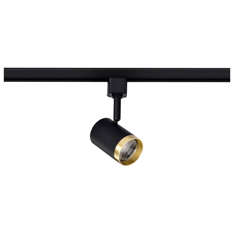 Nuvo Lighting TH637 LED Track Head, Matte Black / Brushed Brass