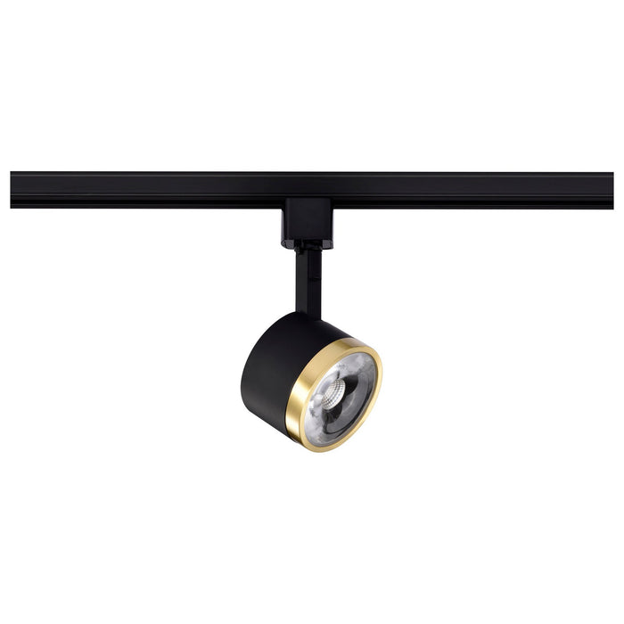 Nuvo Lighting TH645 LED Track Head, Matte Black / Brushed Brass