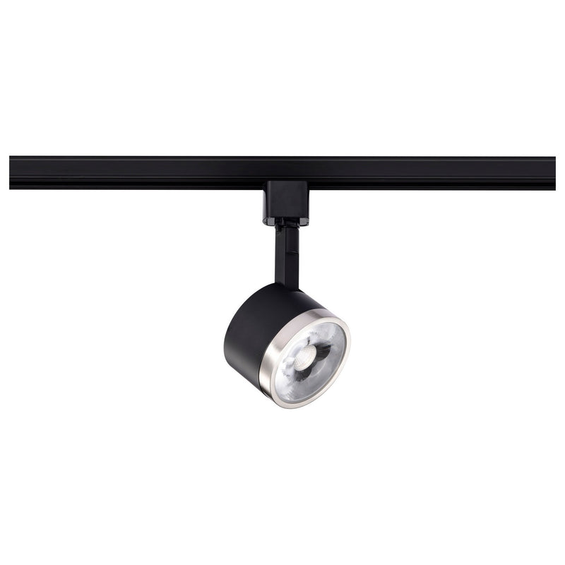Nuvo Lighting TH646 LED Track Head, Matte Black / Brushed Nickel